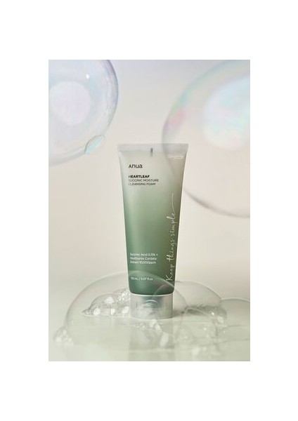 Heartleaf Succinic Moisture Cleansing Foam (Korendy) Gözenek Akne Karşıtı Köpük Temizleyici 150ML modelleri