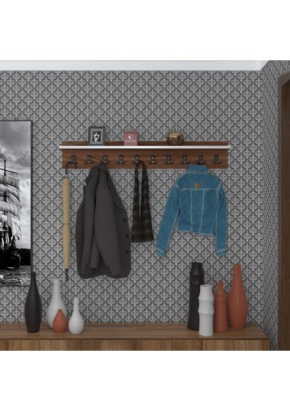 Kenzlife elbise askılığı askılık vettini cvz 20*120*12 siyah 10 adet askı portmanto