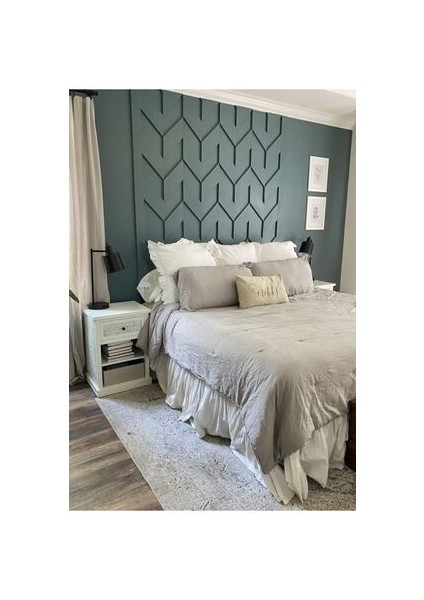 Verev Model Duvar Çıtası 7li Paket Ham Mdf Dıvar Dekorasyon Duvar Kaplama Yatak Başı Panel
