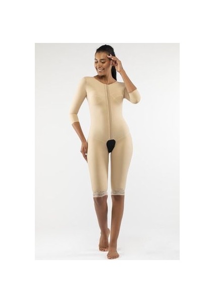 Tüm Vücut Post Op Kompresyon Korsesi Ten