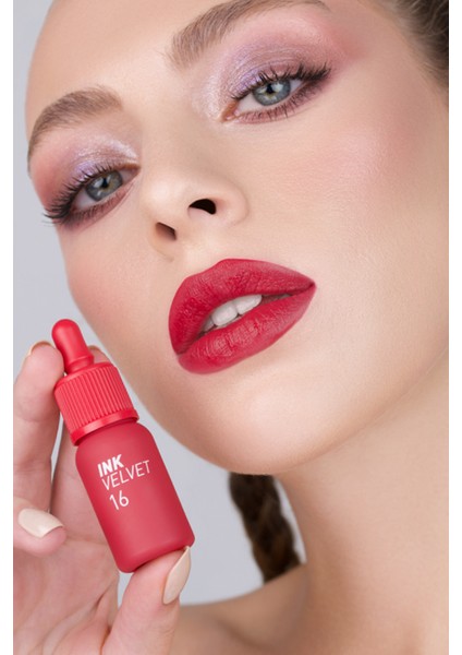 Yüksek Pigmentli, Kadife Görünümlü, Gün Boyu Kalıcı Tint PERIPERA Ink Velvet (16 Heart Fuchsia Pink) modelleri