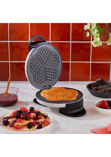 Waffle Express Waffle Makinesi - Krem