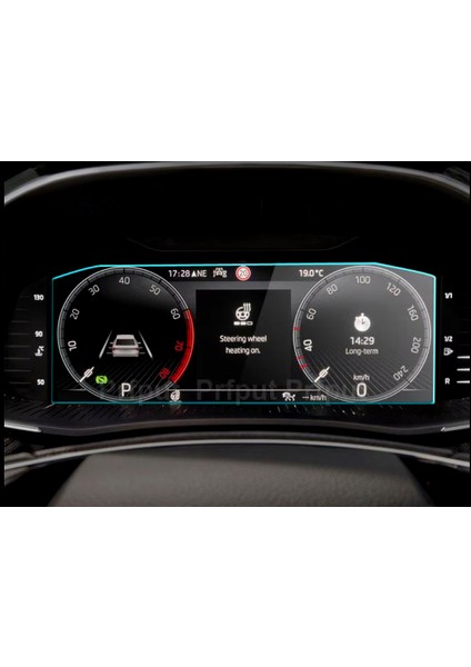 Skoda Fabia Hayalet Ekran Digital Ekran Koruyucu Için Full Kaplama Nano Tempered Ekran Koruyucu