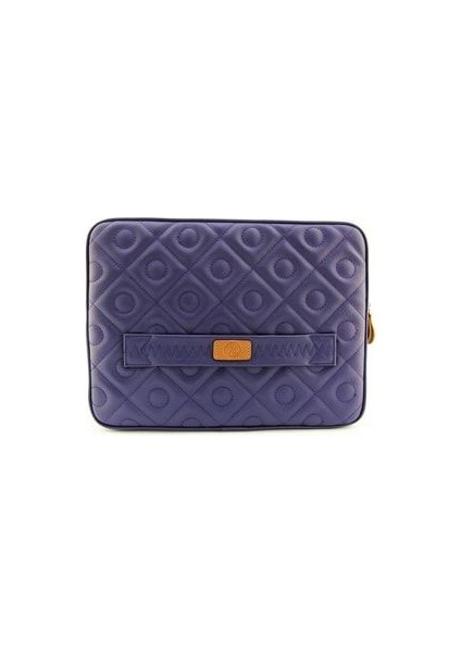 Unisex Lacivert Kapitone Mac Book Air Pro 14 Inç Bilgisayar Notebook Kılıfı