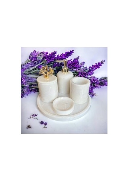 Mermer Banyo Seti 5’li Momento Design fiyatları