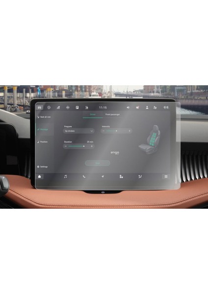 Skoda Super B 2024 Multimedya Ekran Navigasyon Ekran Koruyucu Için Full Kaplama Nano Tempered Ekran Koruyucu