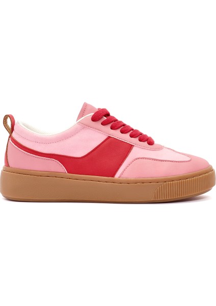 Acbc x Kadın Pembe Bağcıklı Süet Sneaker 24WFD435310