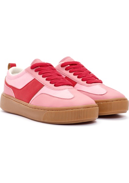 Acbc x Kadın Pembe Bağcıklı Süet Sneaker 24WFD435310