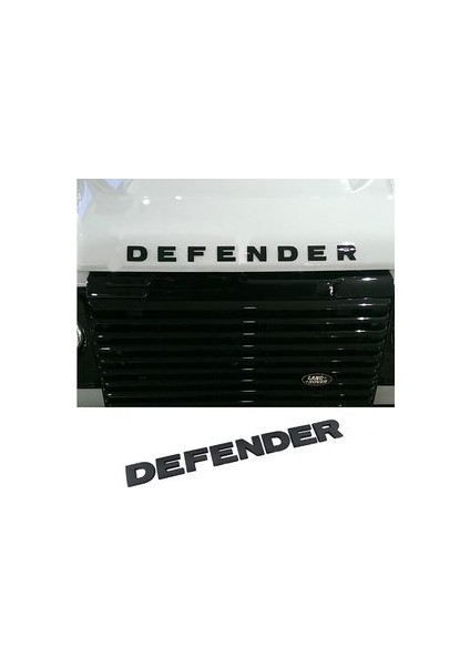 Land Rover Defender Ön Kaput Yazısı Siyah Uyumlu