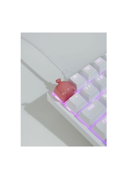 Piggy Mekanik Klavye Tuşu Artisan Keycap Gamer Aksesuar Buffed