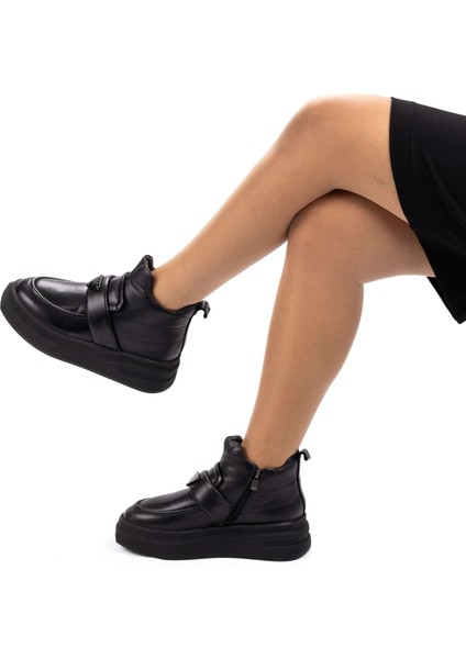 Kadın Hakiki Deri Yüksek Taban Bilek Boy Günlük Bot fırsatları