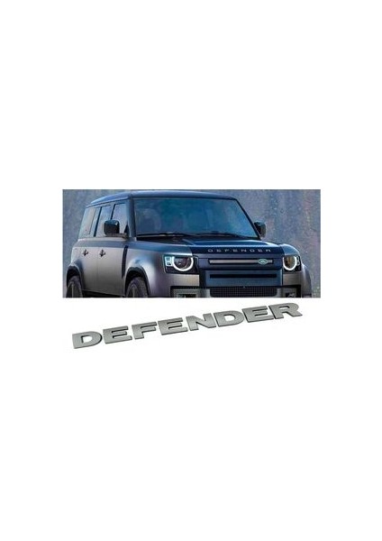 Land Rover Uyumlu New Defender Ön Kaput Yazısı Koyu Gri