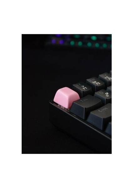 Basics Mekanik Klavye Tuşu Pembe Artisan Keycaps Gamer Aksesuar