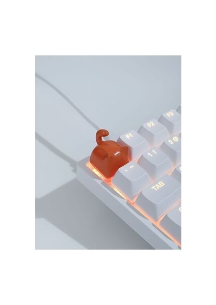 Kitty Mekanik Klavye Tuşu Artisan Keycap Gamer Aksesuar Buffed