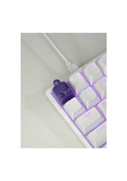 Bunny Mekanik Klavye Tuşu Artisan Keycap Gamer Aksesuar Buffed
