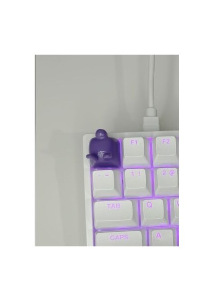Bunny Mekanik Klavye Tuşu Artisan Keycap Gamer Aksesuar Buffed fiyatları