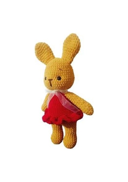 Sevimli Oyun Arkadaşı Winnie Temalı Tavşancık Amigurumi Bebek 35CM