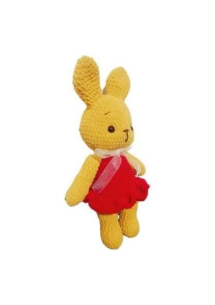 Sevimli Oyun Arkadaşı Winnie Temalı Tavşancık Amigurumi Bebek 35CM