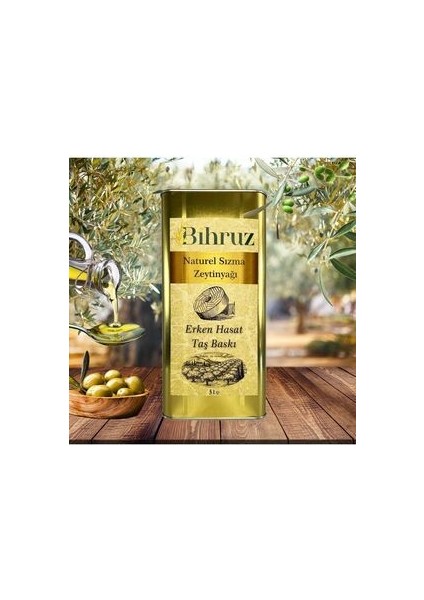 Erken Hasat Taş Baskı Zeytinyağı 5lt