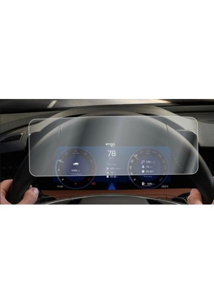 Skoda Super B Digital Ekran Hayalet Ekran Koruyucu Için Full Kaplama Nano Tempered Ekran Koruyucu