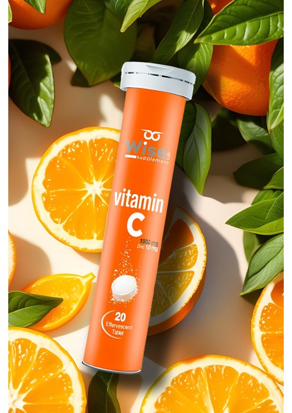 Vitamin C + Çinko Efervesan 20 Tablet x 2 Adet