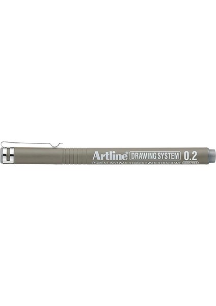 Artlıne 232N Drawing System Çizim Kalemi 0.2 mm Grey