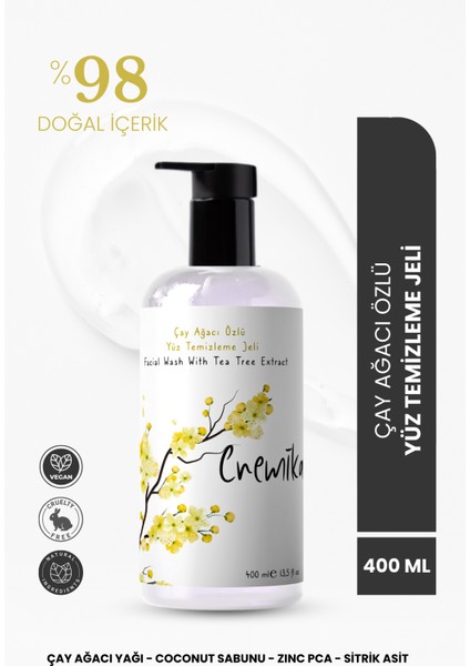 Çay Ağacı Özlü Yüz Temizleme Jeli 400 ml