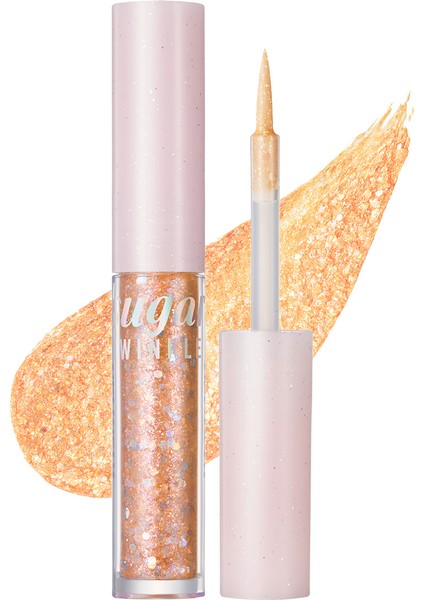 Gün Boyu Kalıcı, Jel Formda Glitter PERIPERA Sugar Twinkle Liquid Glitter (03 Beaming Sunny-Light)