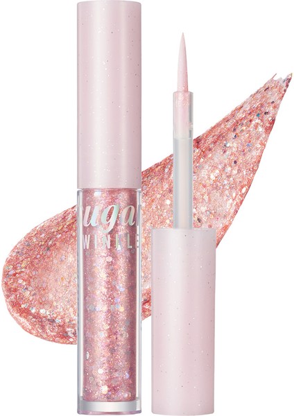 Gün Boyu Kalıcı, Jel Formda Likit Glitter Peripera Sugar Twinkle Liquid Glitter (02 Sodapop Flakes)