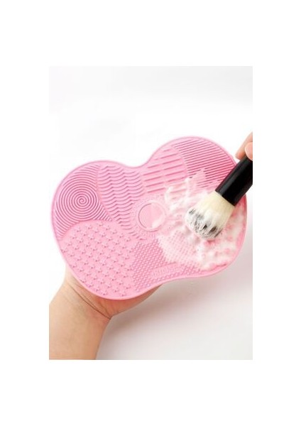 Pratik Makyaj Fırçası Temizleme Matı Makyaj Fırçası Silikon Pedi