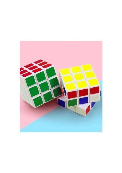 Çocuklarda Zihinsel Beceri Gelişimi Için Canlı Renk Zeka Küpü Rubik Küp 1 Adete 5.5cm Küp