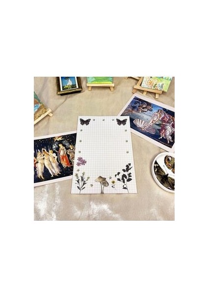 Cottagecore & Coquette Tutkallı A4-A5-A6 Notepad Defter Seti