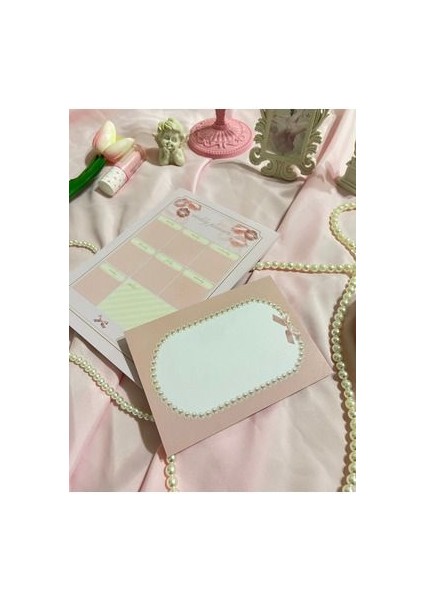 2'li Tutkallı A5-A6 Notepad Planner Defter Seti Coquette