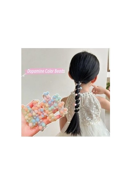 Beyazdükkan Renkli Boncuklu Yaylı At Kuyruğu Toka 1 Adet fırsatları