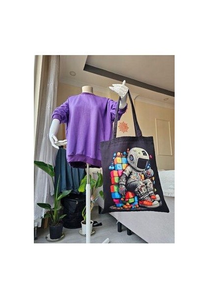 Astronot Tasarım Bez Çanta fiyatları