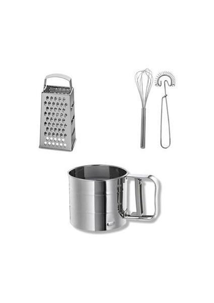 Temel Sofra&mutfak Seti Rende + Un Eleği + 2'li Çırpıcı Seti