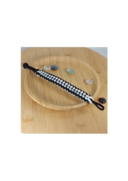 Taraftar Bileklik Paracord Siyah Beyaz fiyatları