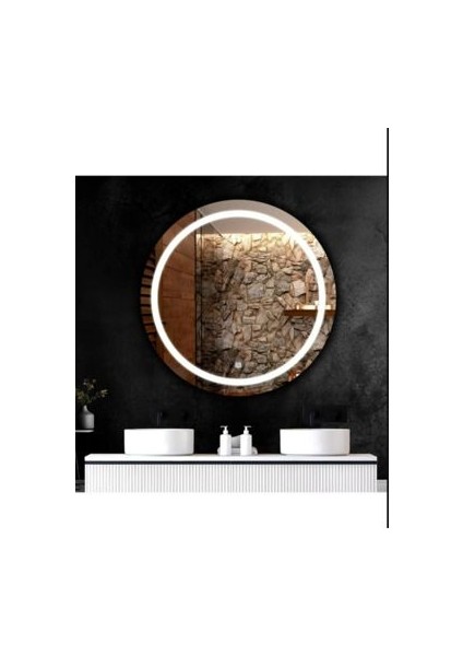 85 cm Beyaz LED Dekoratif Banyo Aynası