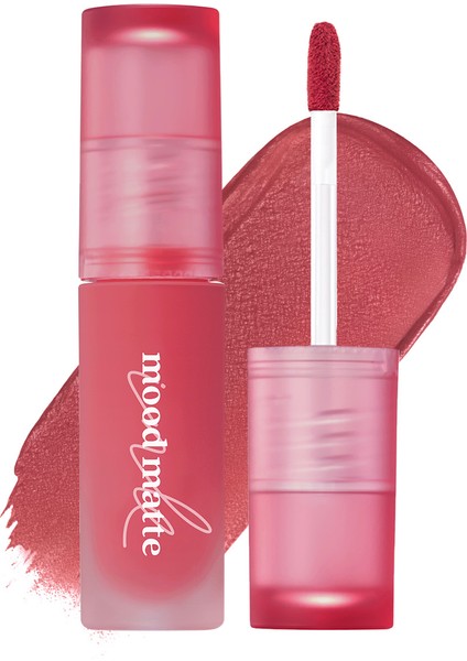 Mat Bitişli, Dolgun ve Pürüzsüz Görünüm Sunan Tint PERIPERA Ink Mood Matte Tint (06 Pink Dive)