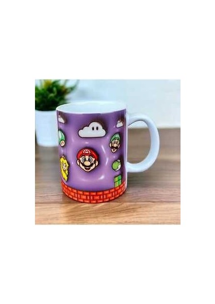 Mario Tasarım Kupa-Hediye Mario Kupa Bardak