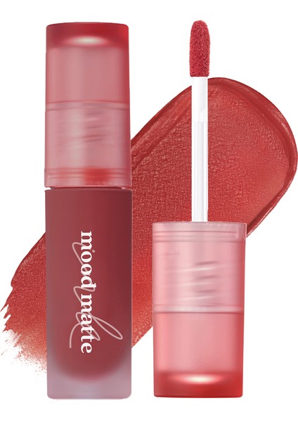 Mat Bitişli, Dolgun ve Pürüzsüz Görünüm Sunan Tint PERIPERA Ink Mood Matte Tint (05 Ginger Red)