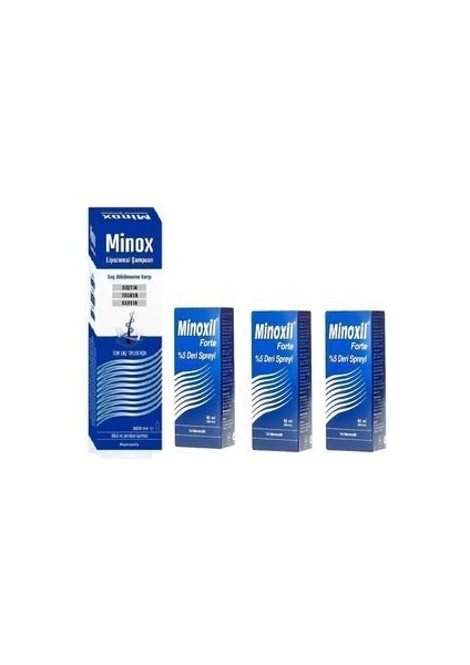 Minox Şampuan ve 3 Kutu Minox Sprey Hediyeli