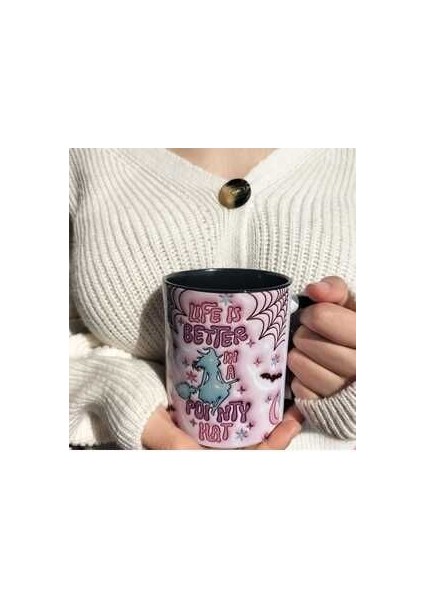 Life Is Better Tasarım Kupa-Witch Kupa Hediye fiyatları