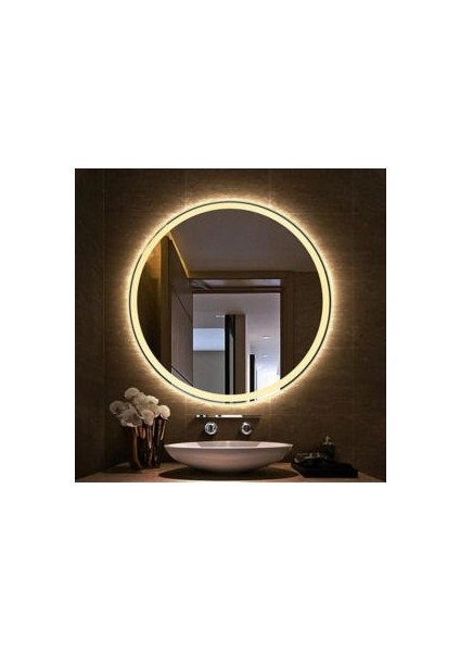 85 cm Beyaz LED Dekoratif Banyo Aynası