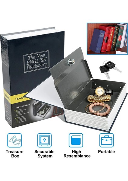 Kitap Görünümlü Kasa Kumbara