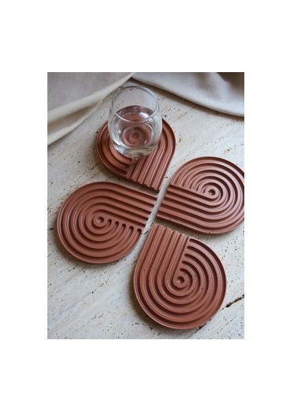 4lü Bardak Altlığı Ham Mdf 18 mm