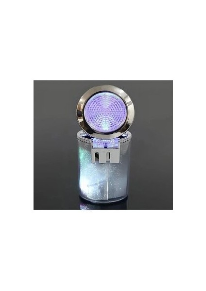 7 Renkli Rgb LED Işıklı Lüx Oto Küllük Kapaklı Spor Araç Içi Küllük Araba Küllüğü fırsatları