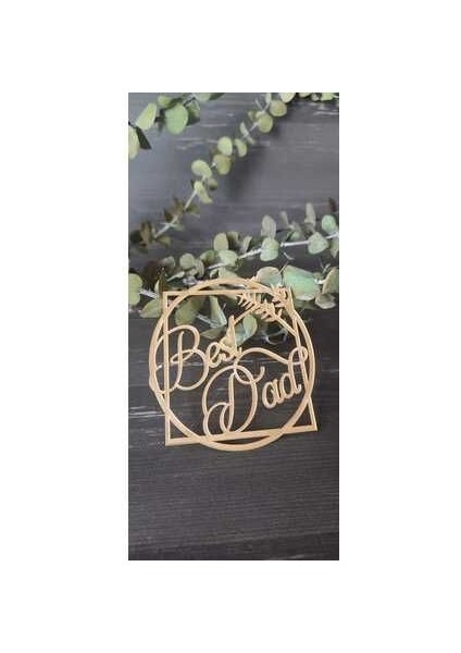 Best Dad Gold Pleksi Pinyata, Kutu, Pasta Süsü