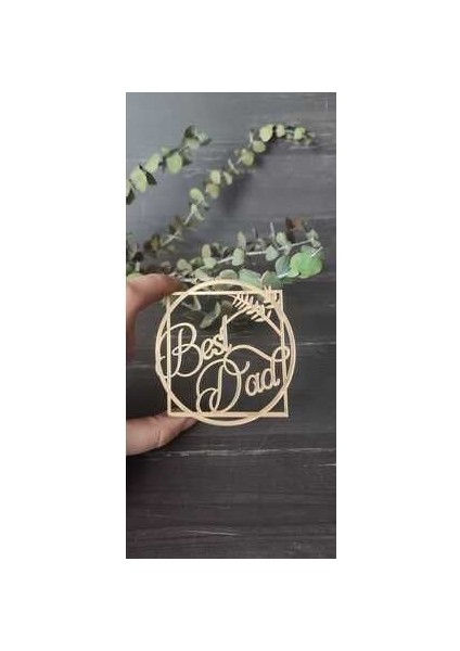 Best Dad Gold Pleksi Pinyata, Kutu, Pasta Süsü modelleri