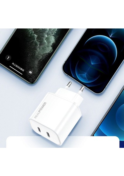 Realpower 36W Gan Hızlı Şarj Adaptörü RP-CG36